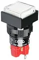 D16LMS1-1ABHW кнопка б/фикс.250В/5А LED 6В